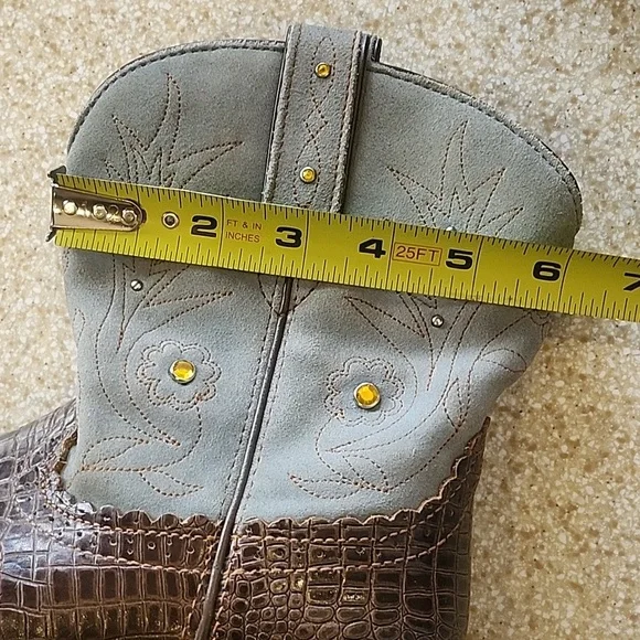 Ariat FATBABY Crock Print Western Boots Size 8.5B - Picture 12 of 12